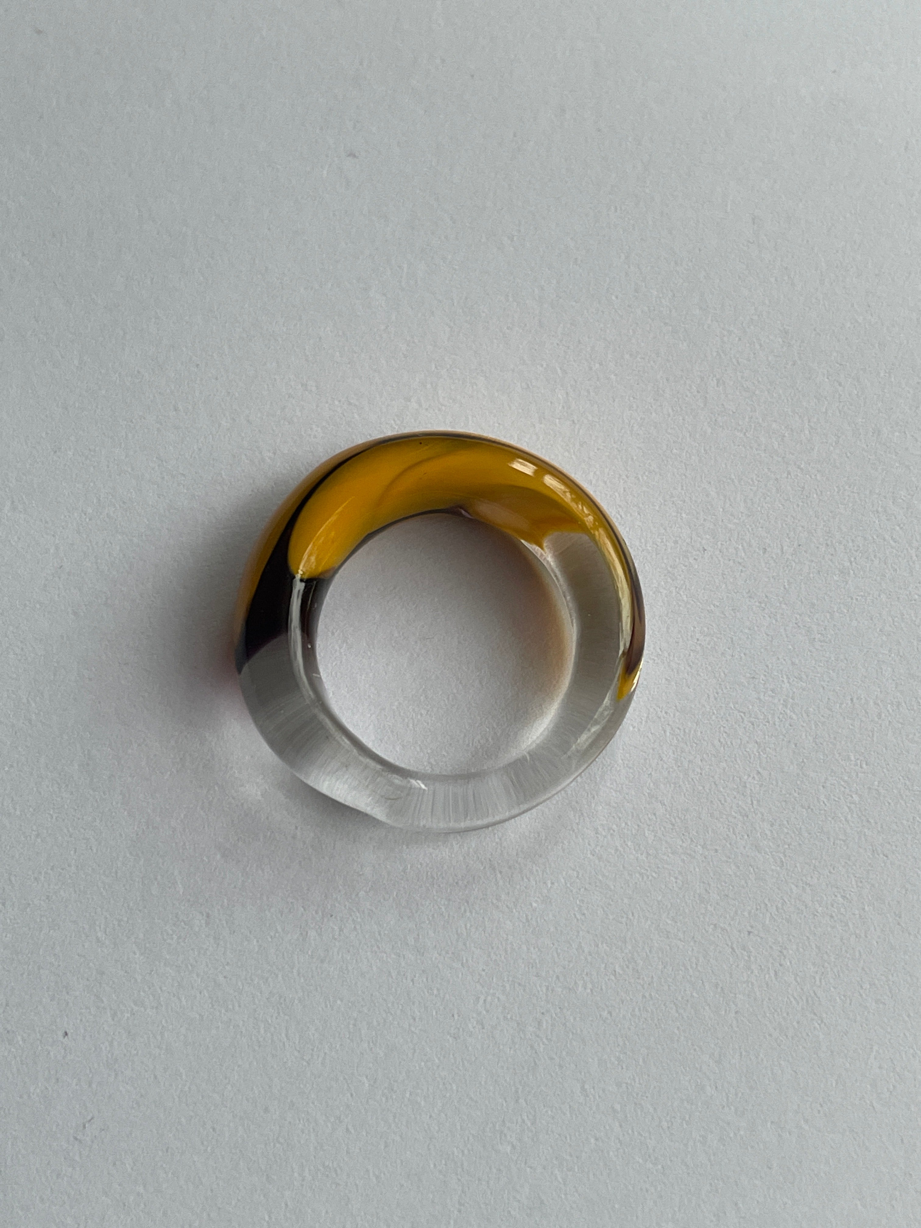 Terracota Mountain Glass Ring