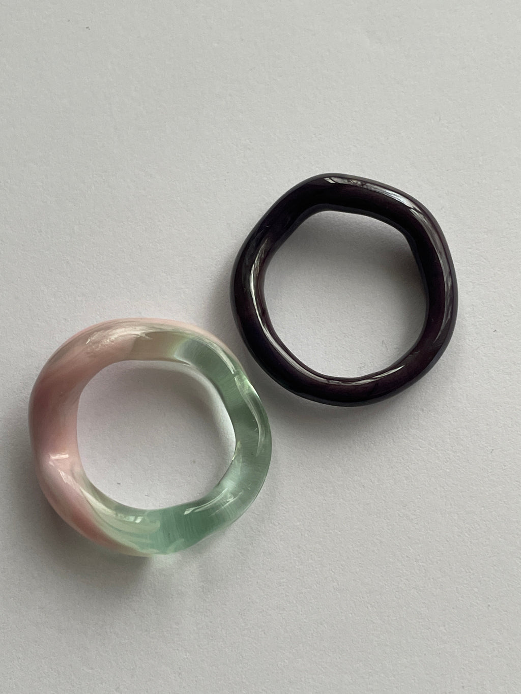 Purple Eclipse Thin Glass Ring