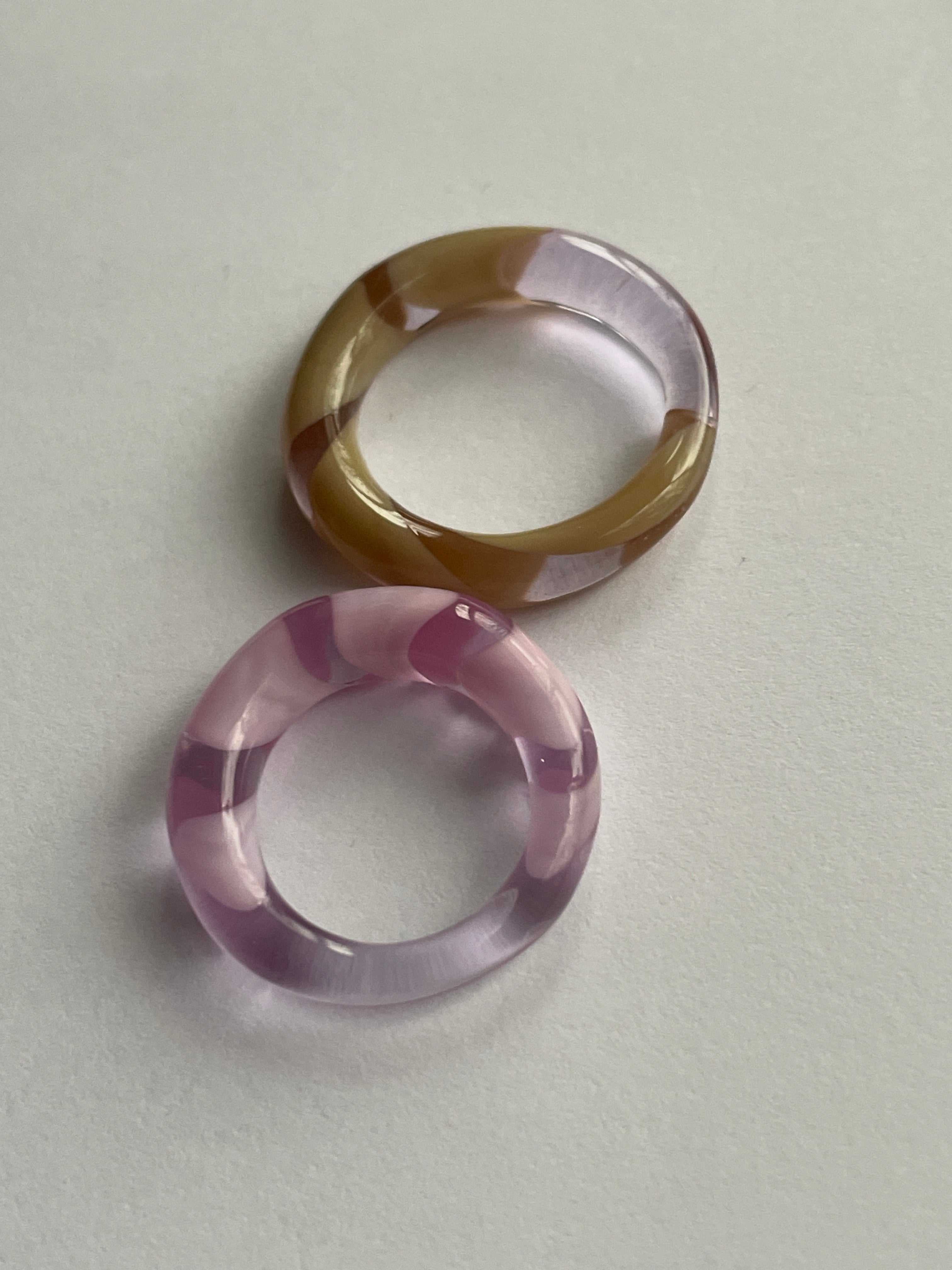 Sea Lavender Glass Ring