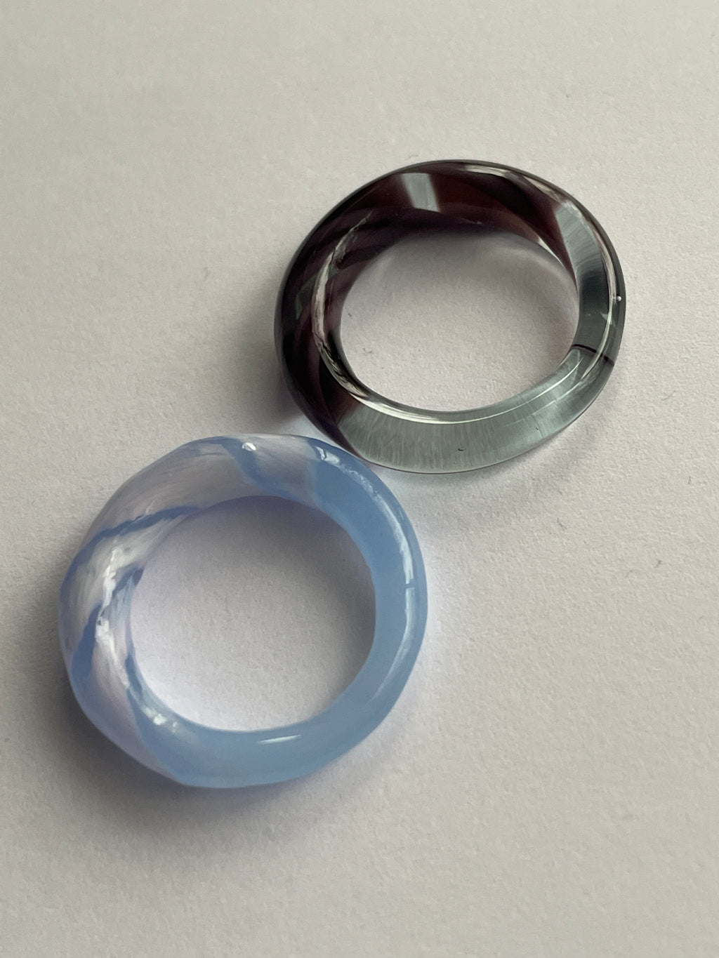 Grape Mint Glass Ring