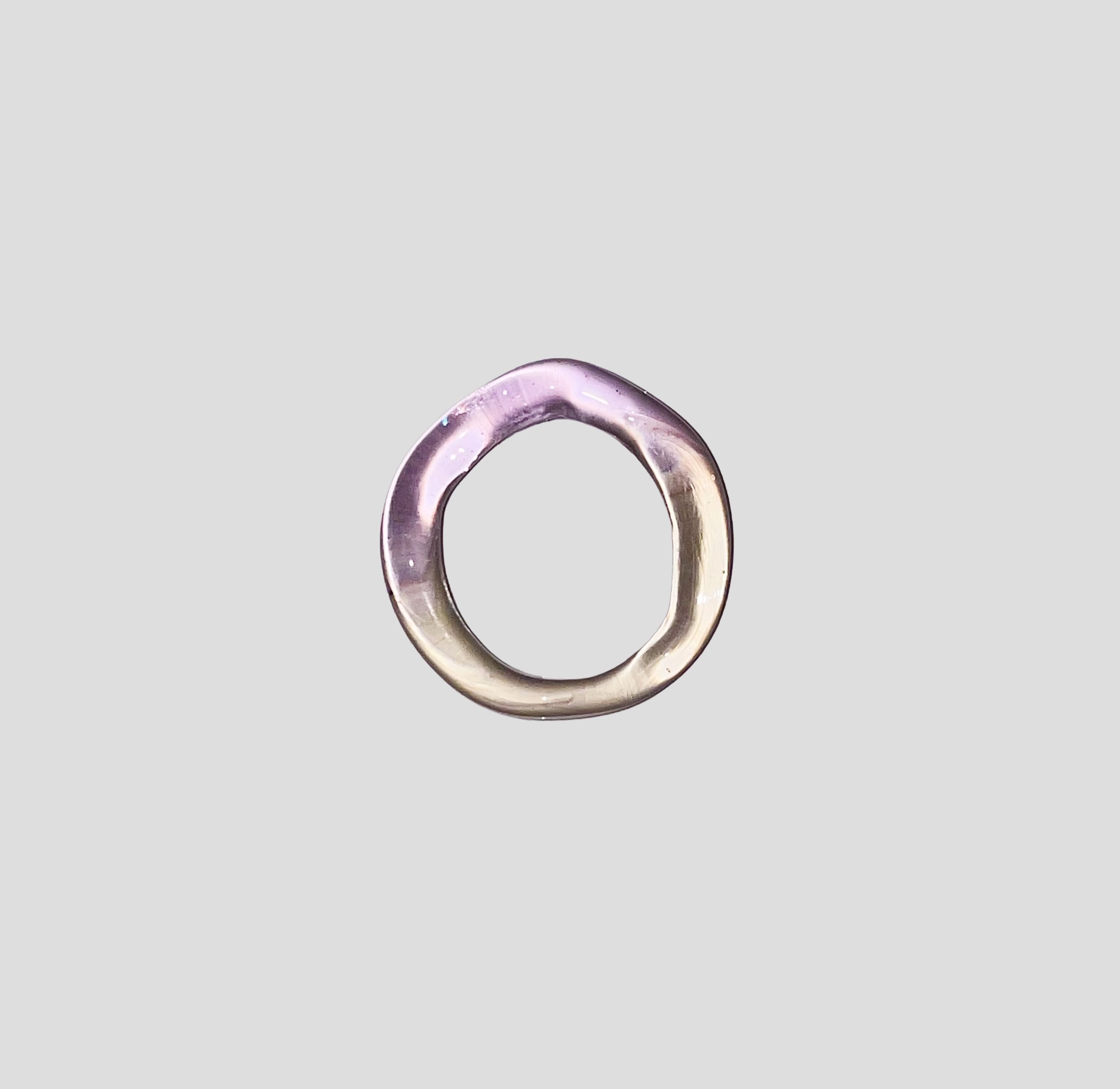 Violet Sunrise Glass Ring