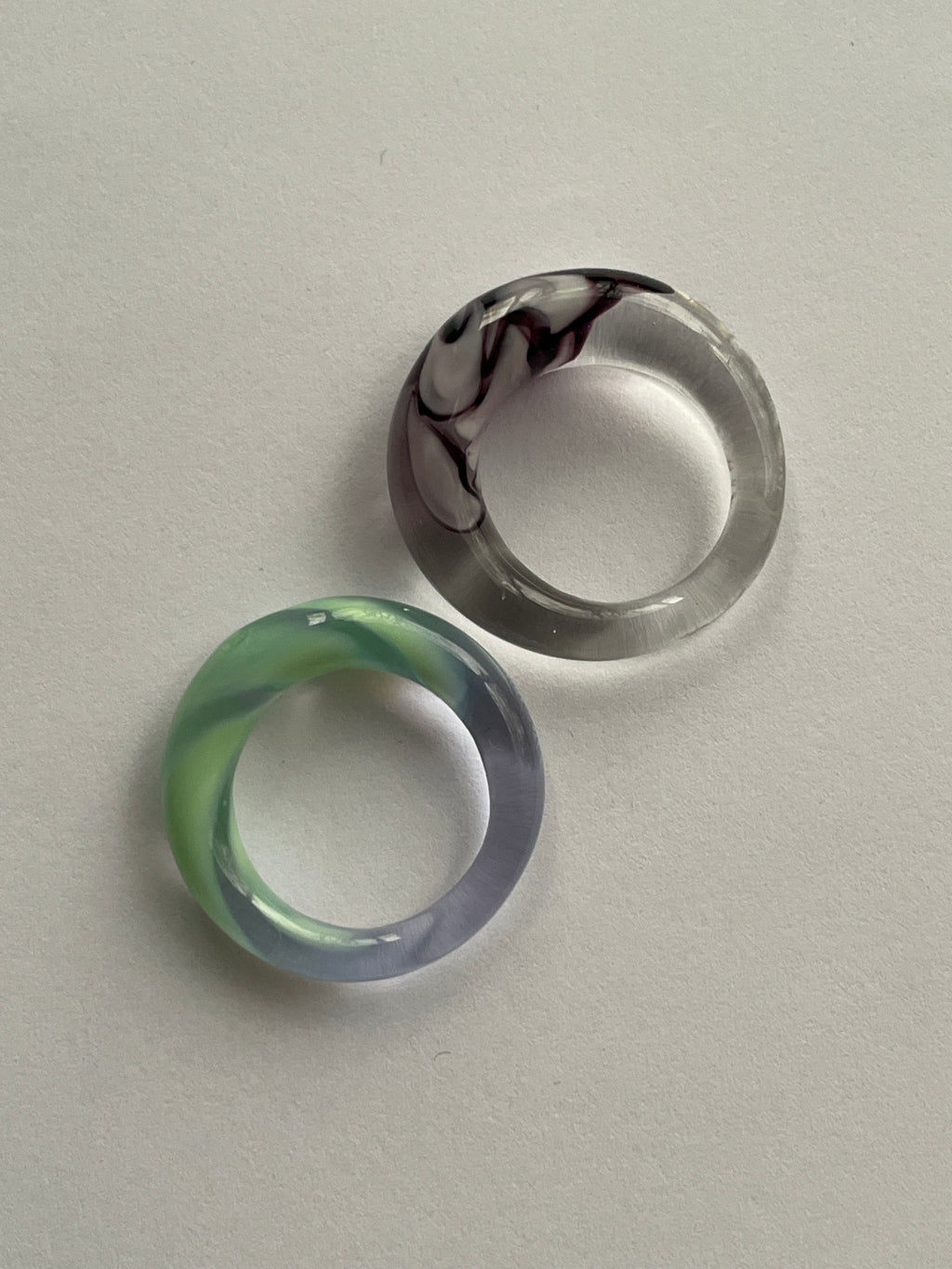 Lilac Mountain Glass Ring