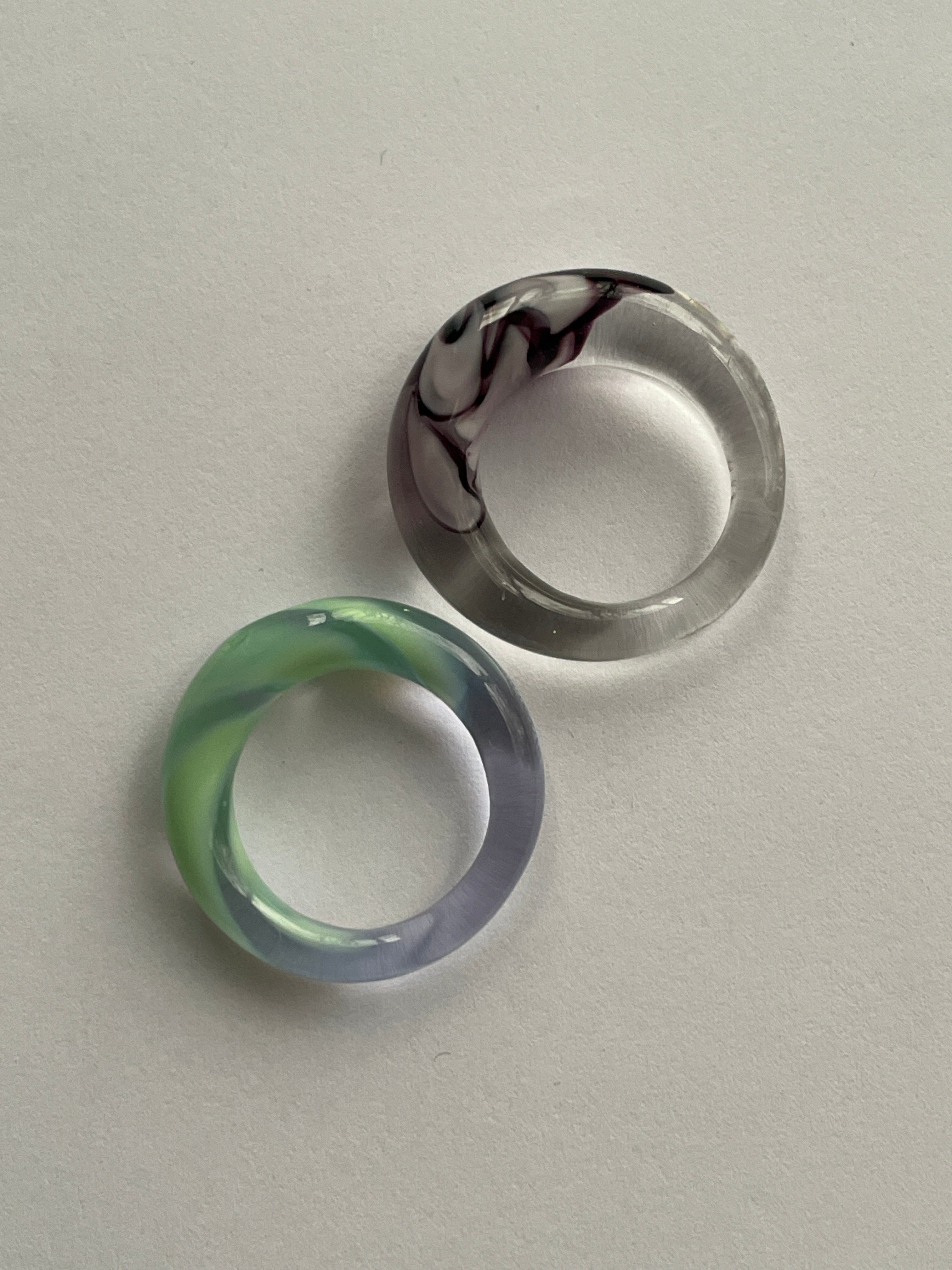 Lilac Mountain Glass Ring