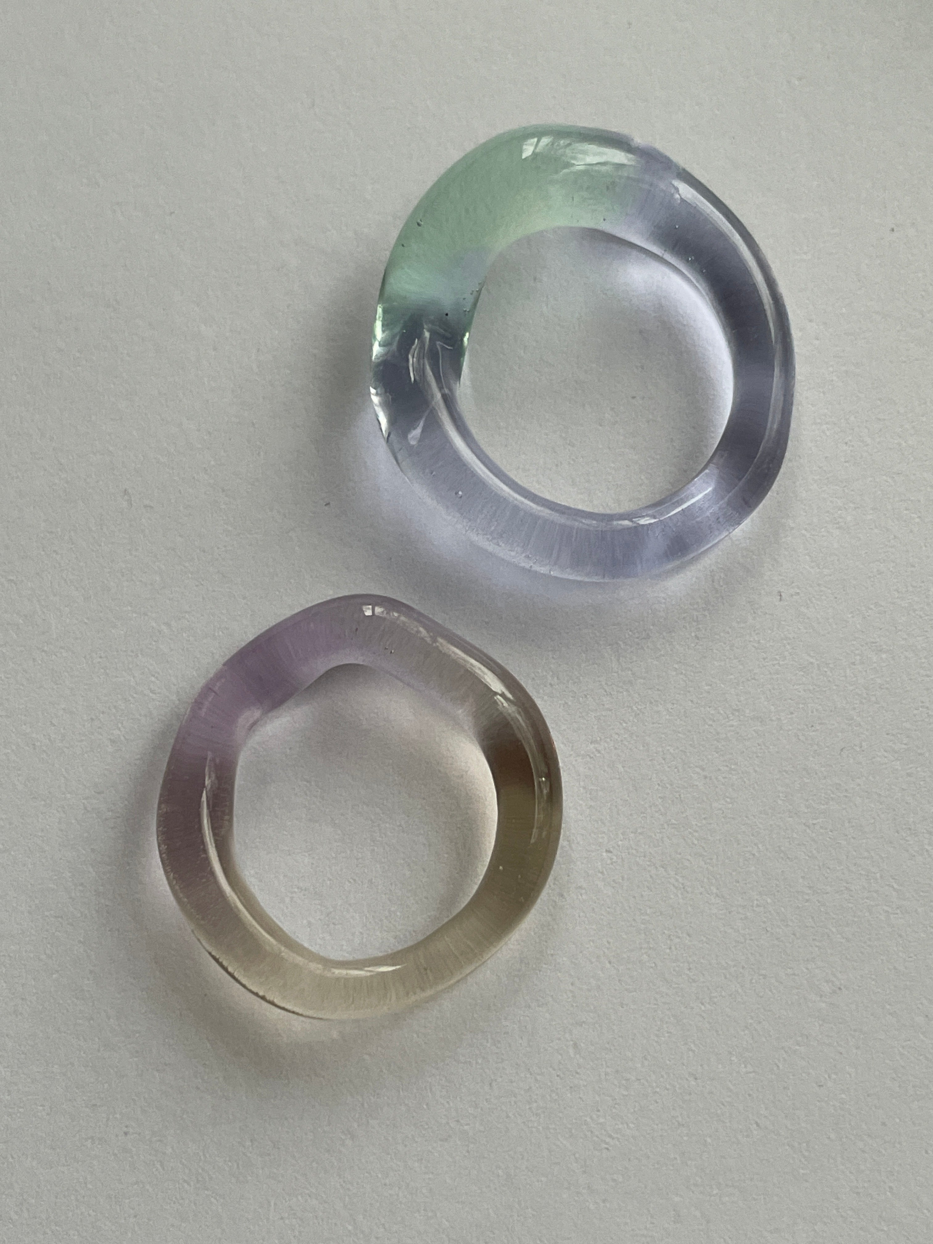 Violet Sunrise Glass Ring