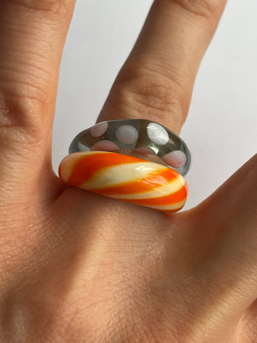Mango Candy Glass Ring