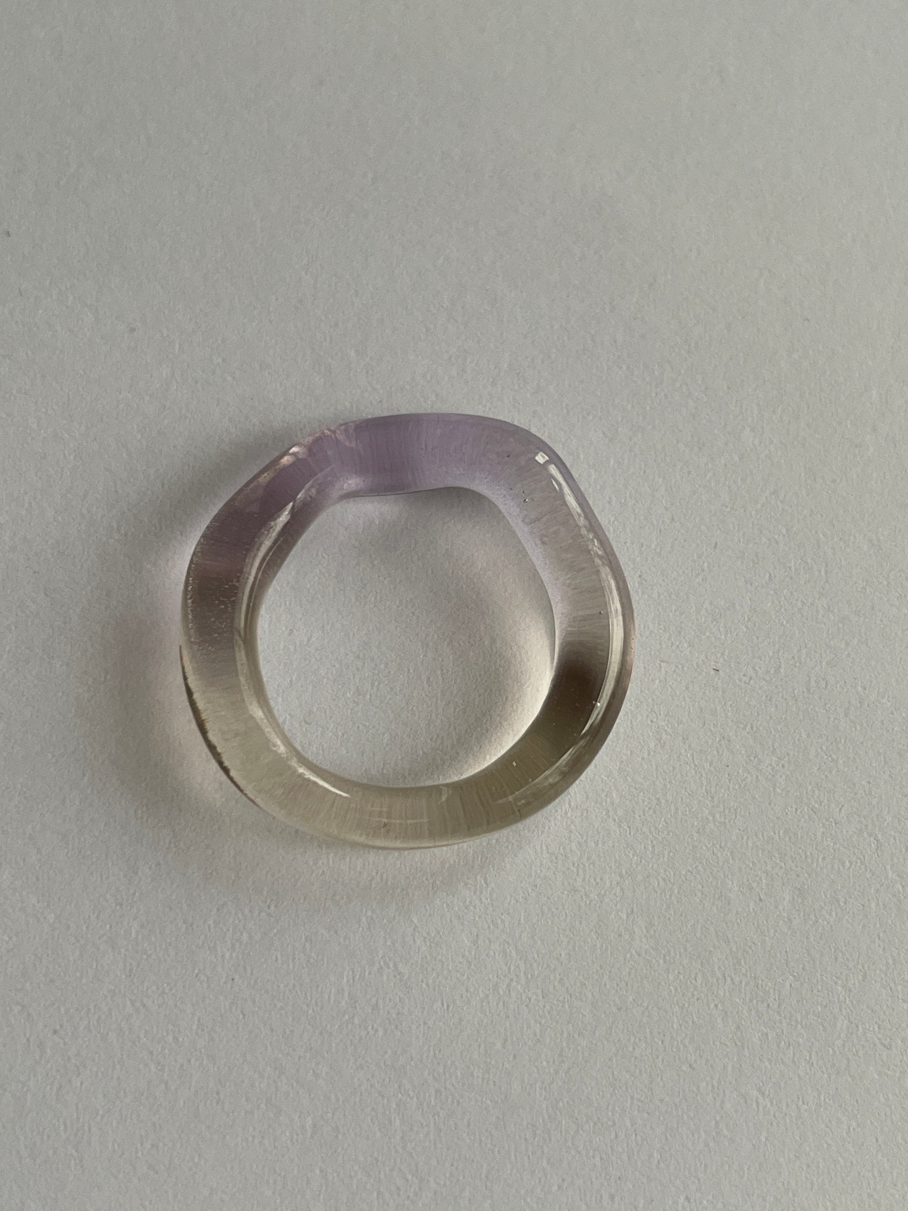 Violet Sunrise Glass Ring