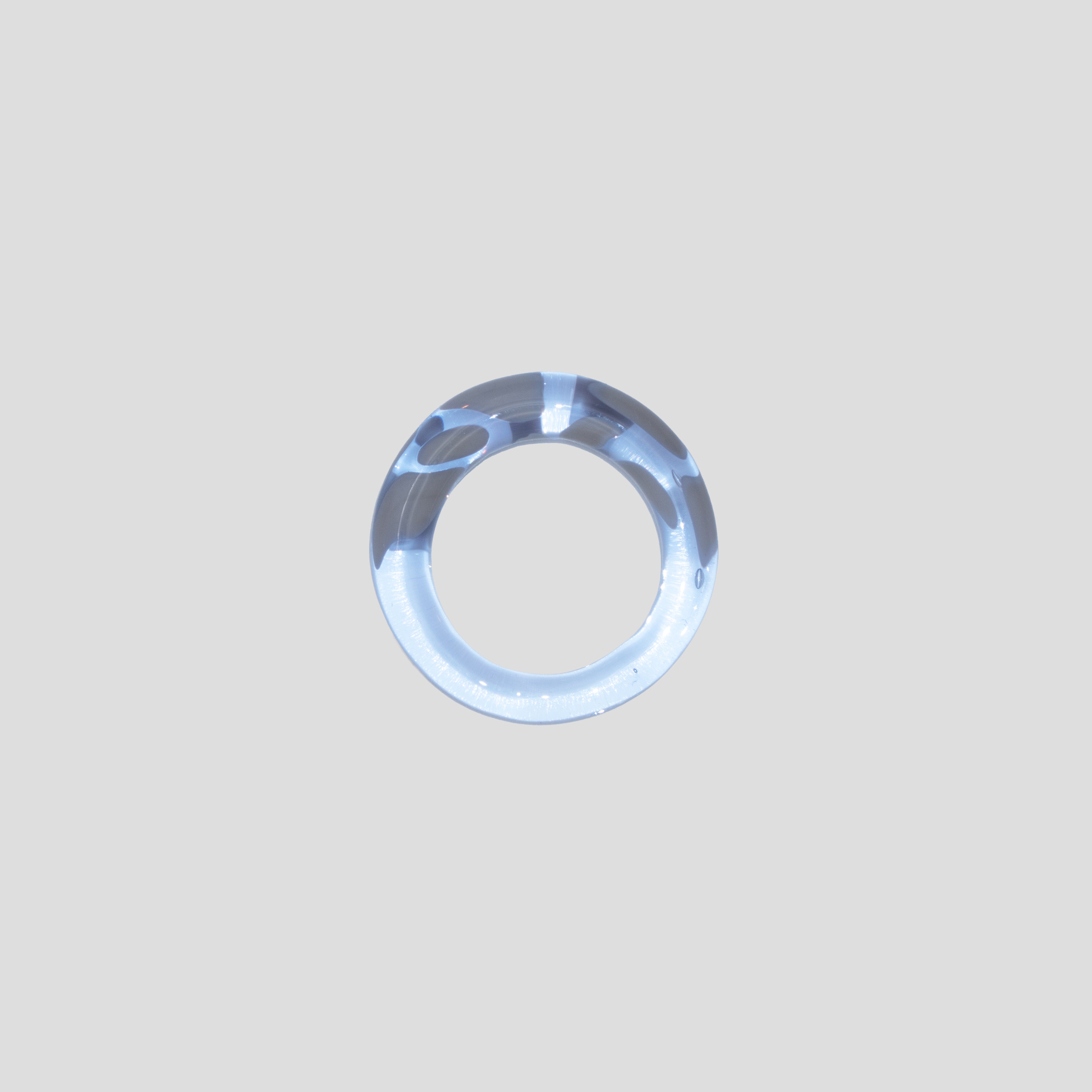 L'Écume Grey Bubble Glass Ring