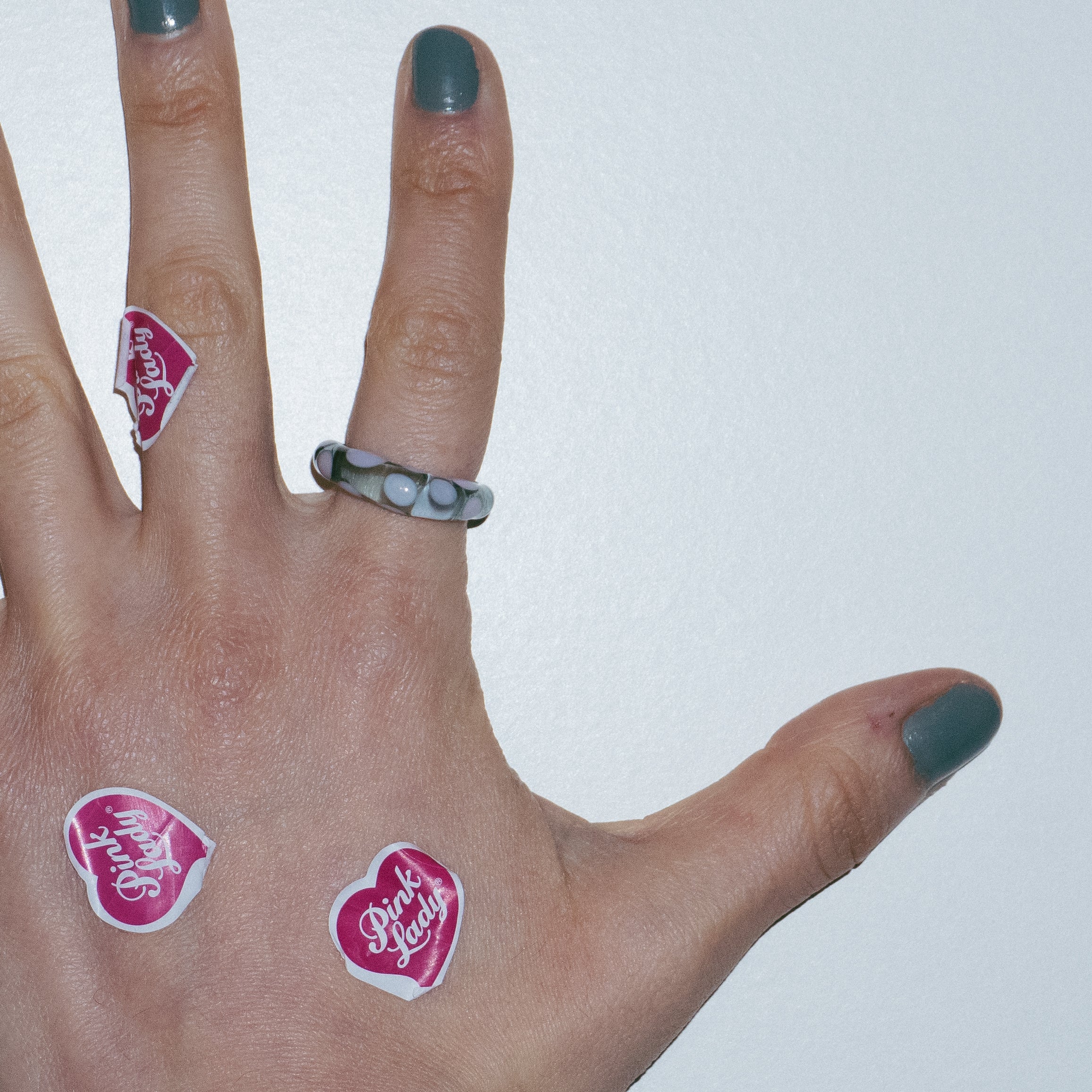 L'Écume Grey Bubble Glass Ring