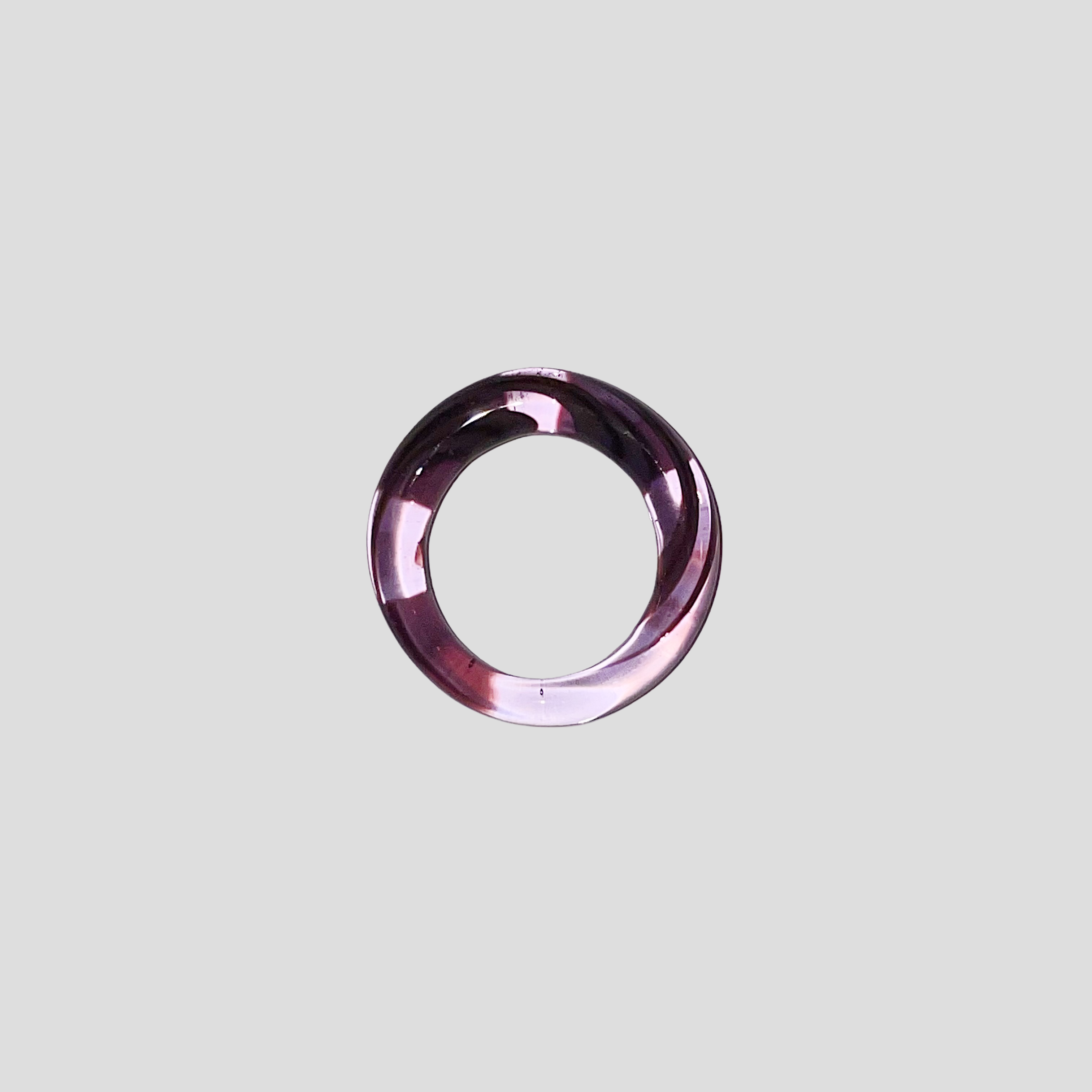 Prismatic Purple Glass Ring