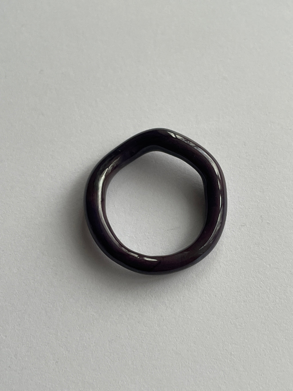 Purple Eclipse Thin Glass Ring