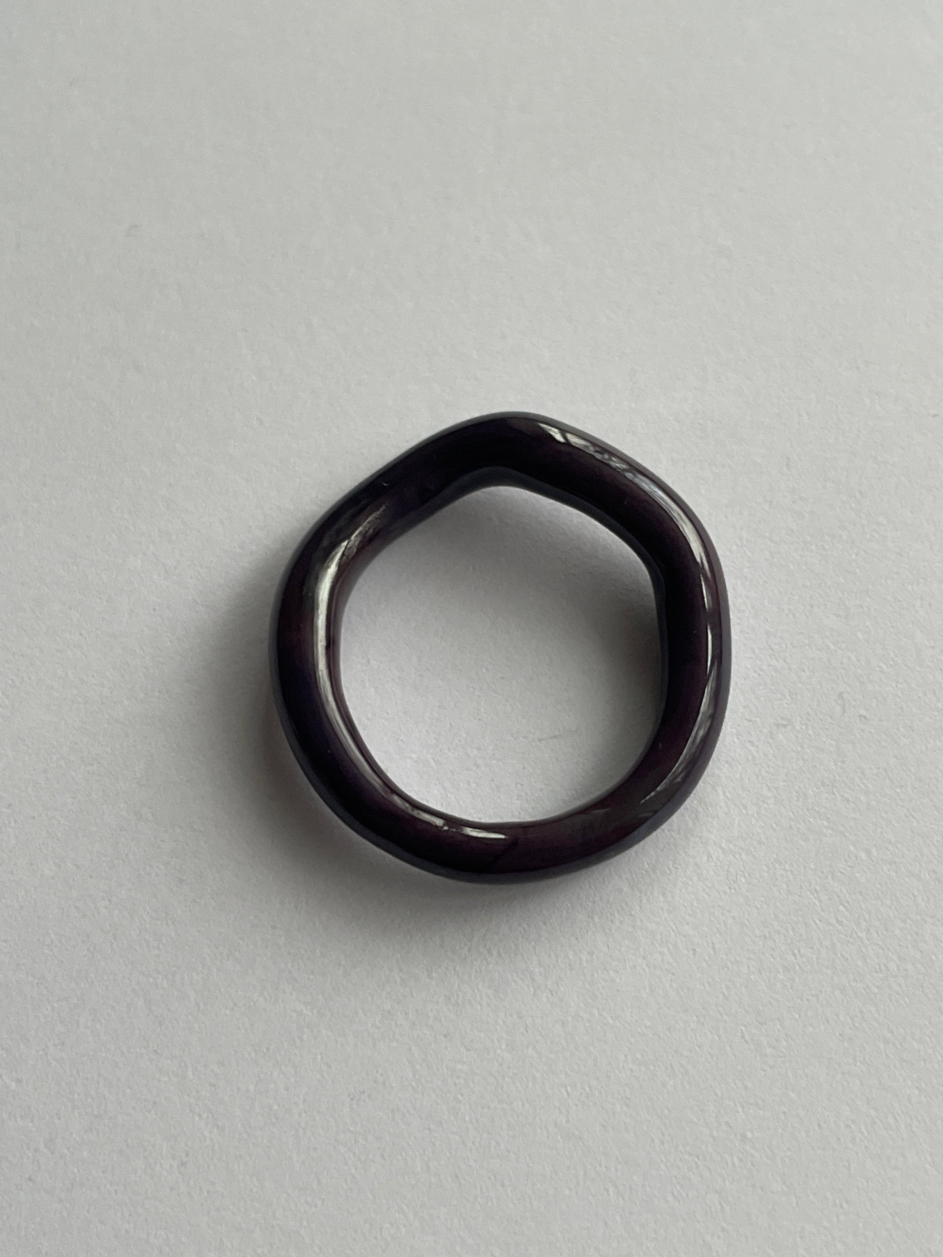Purple Eclipse Thin Glass Ring