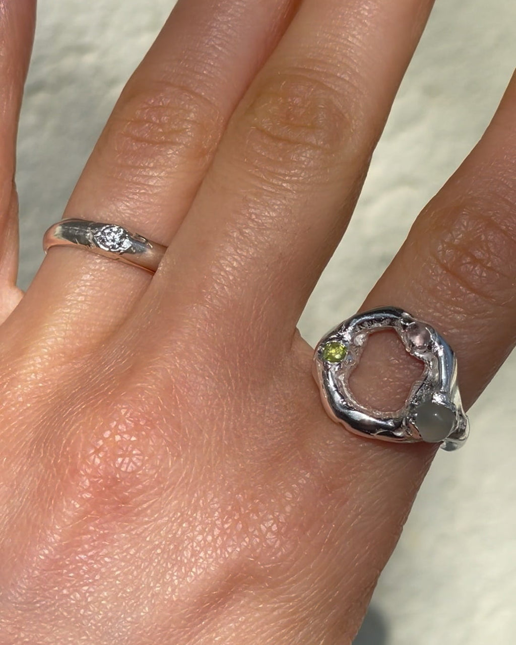 wilful and garland rings from all rivers on hand
