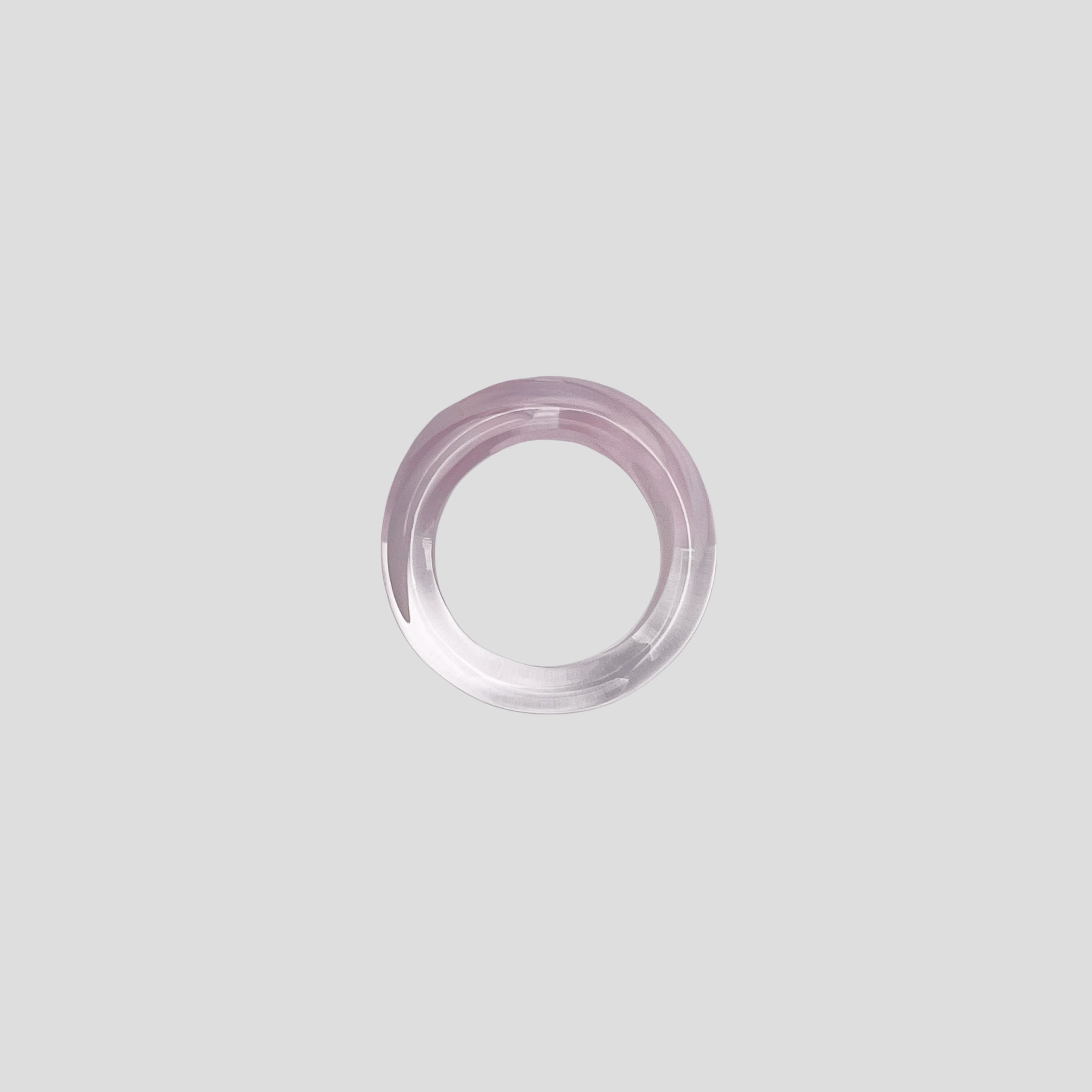 Pink Coral Glass Ring
