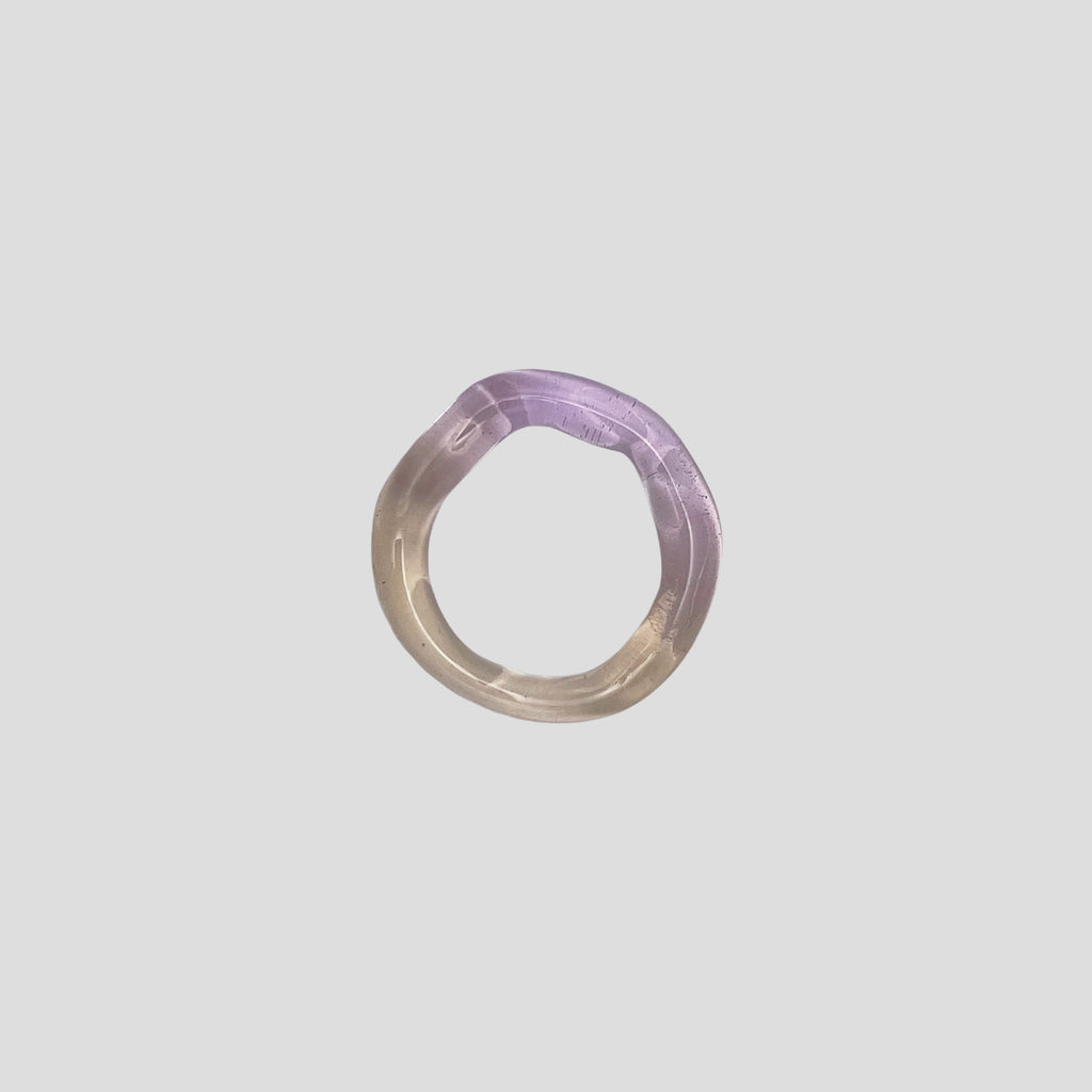 Glasring "Violette Sonnenaufgang"