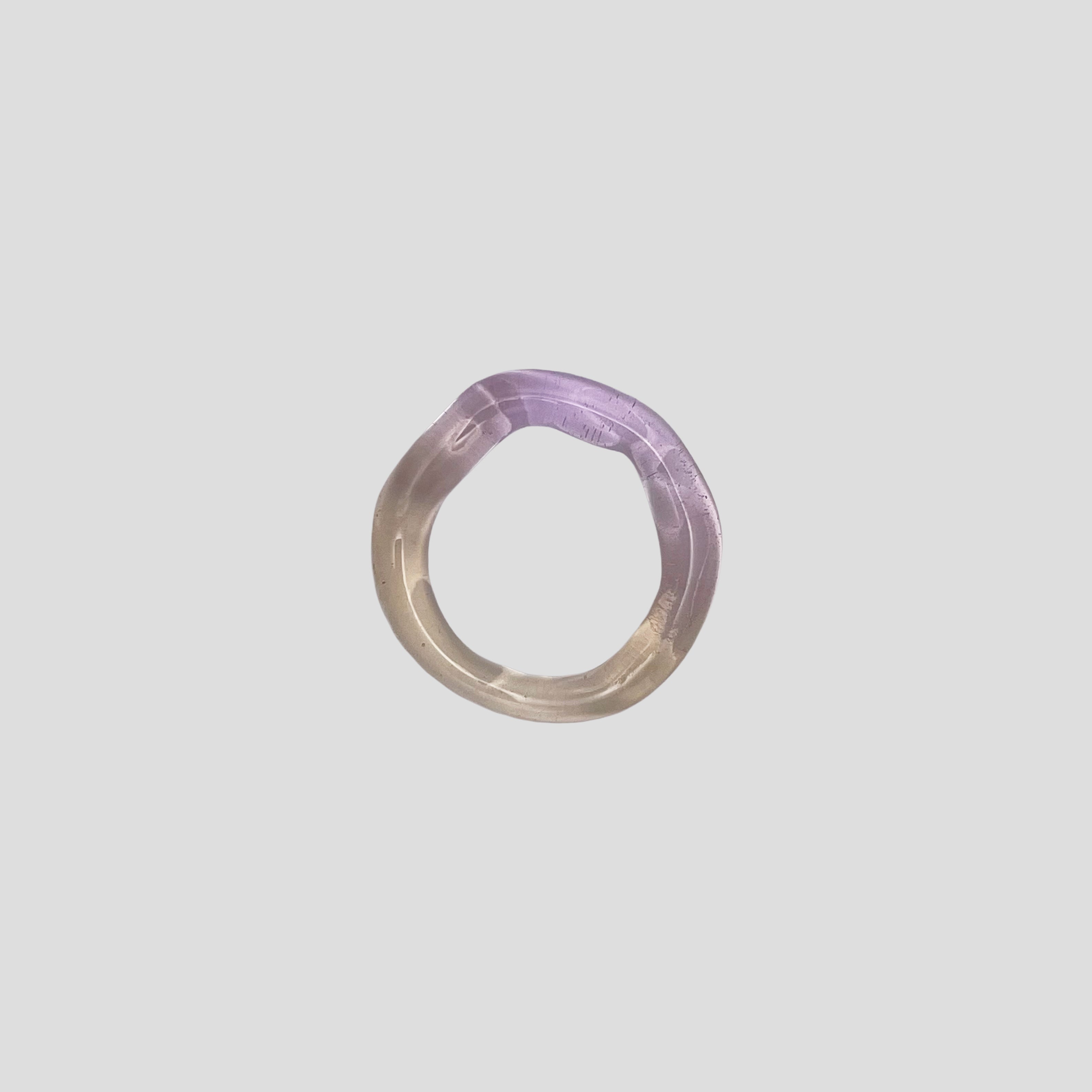 Glasring "Violette Sonnenaufgang"