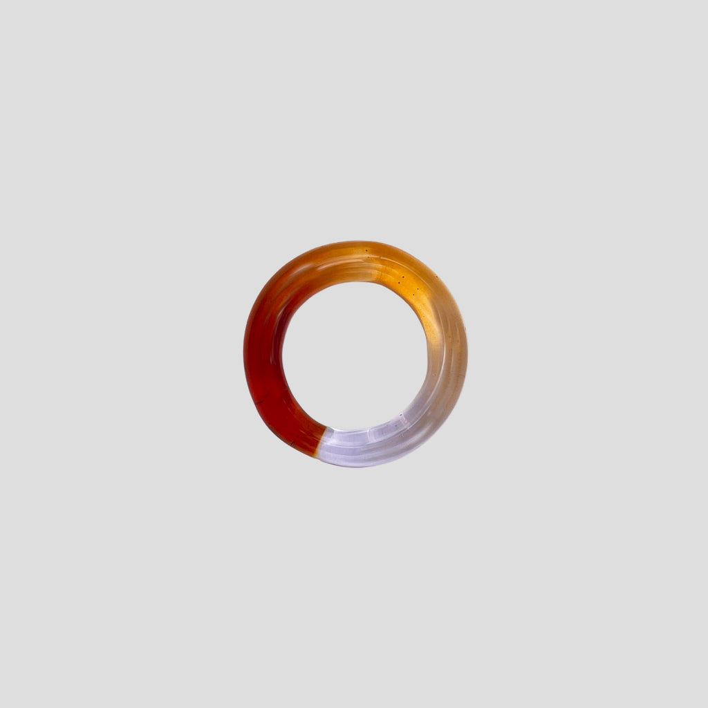 Coucher du soleil - Bague en verre