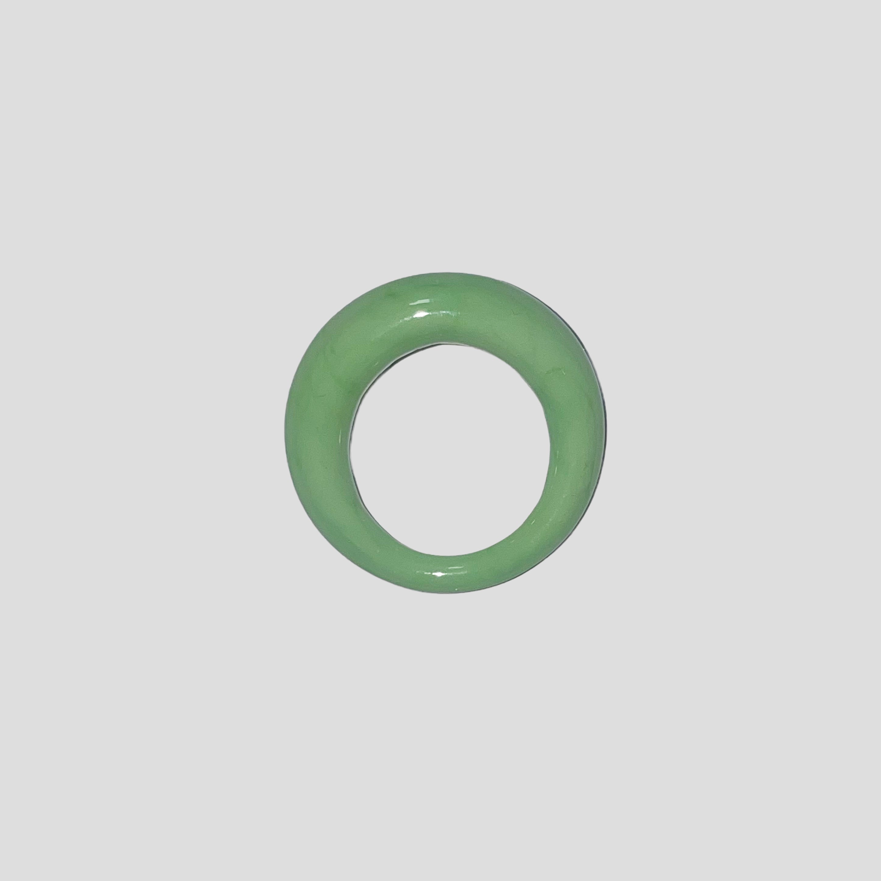 Solid Matcha Glass Ring