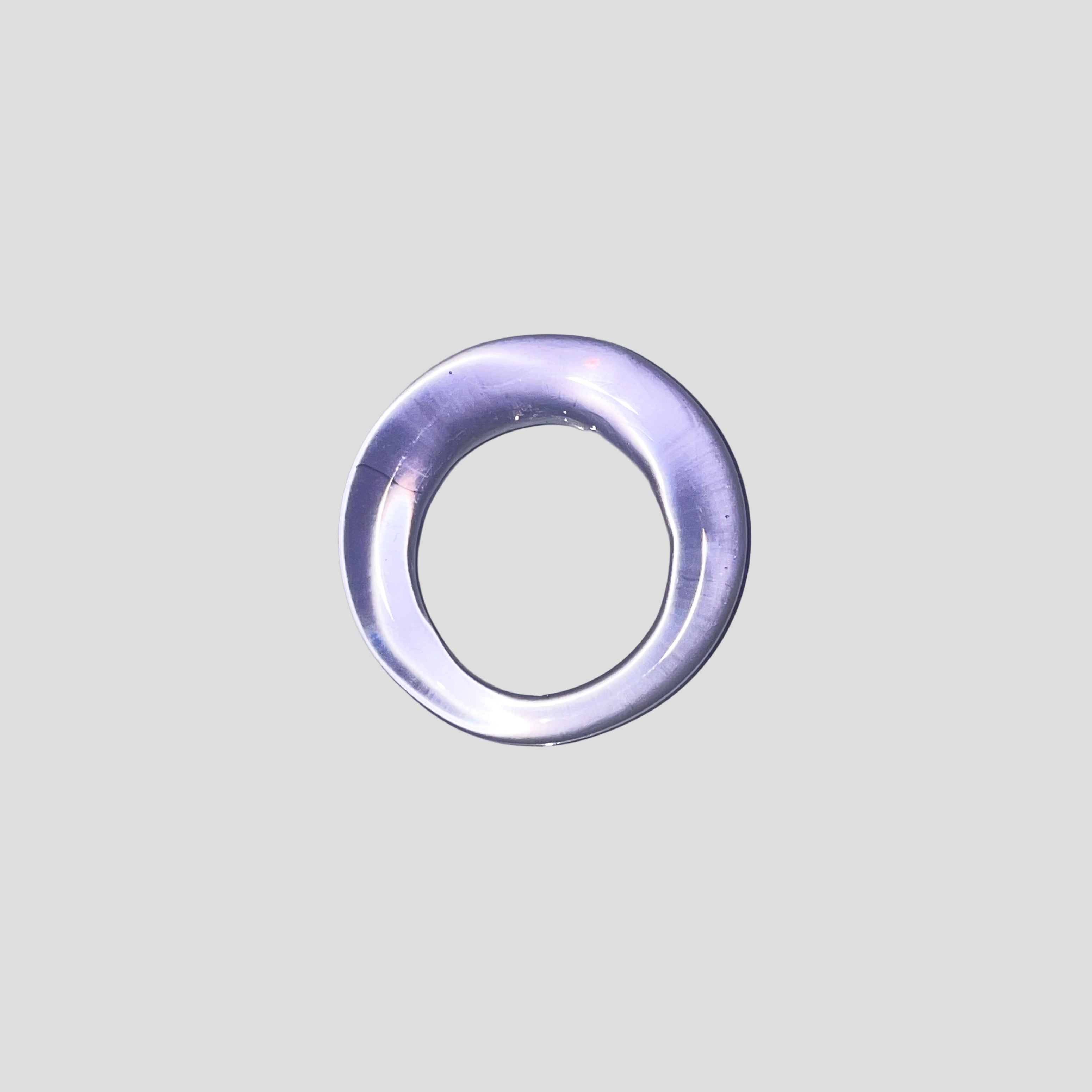 Solid Lavender Glass Ring