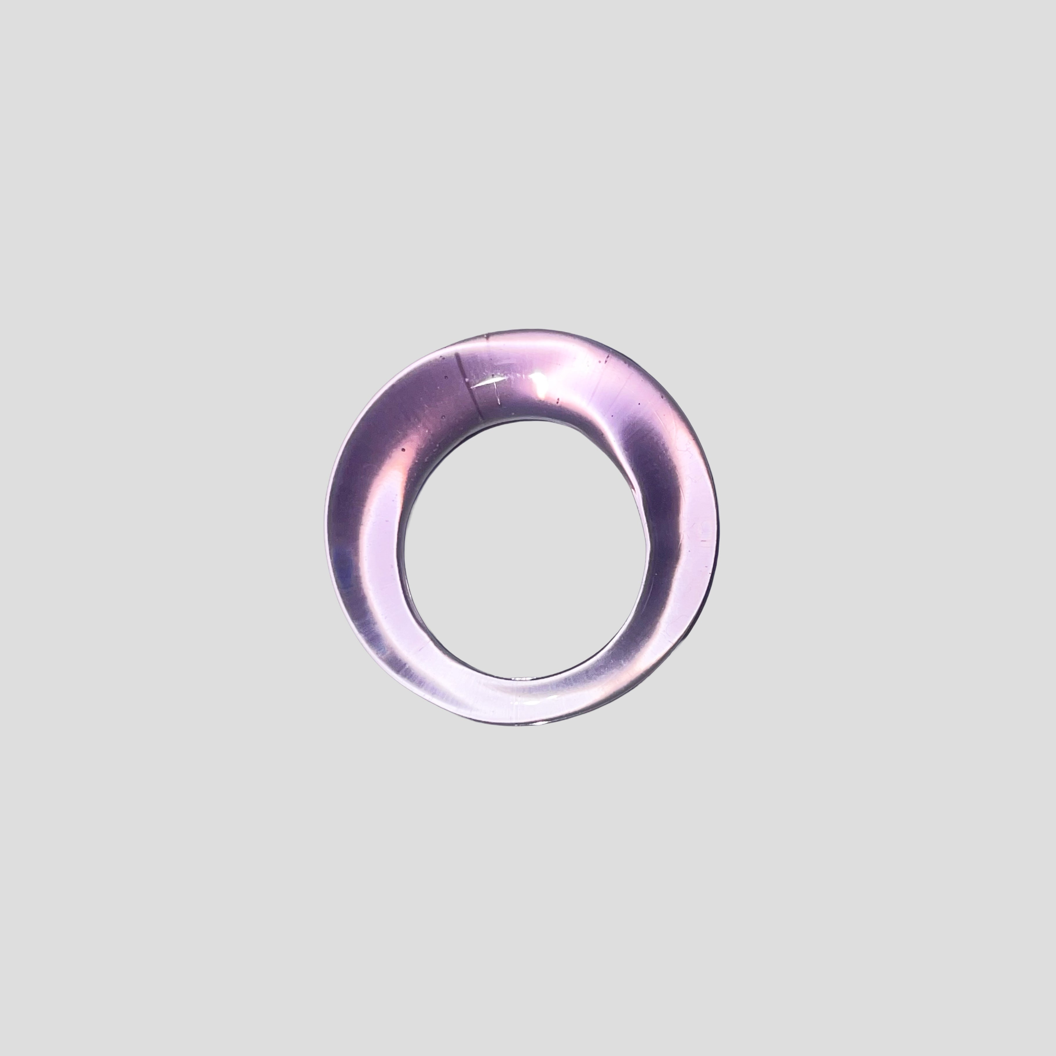 Solid Pink Glass Ring